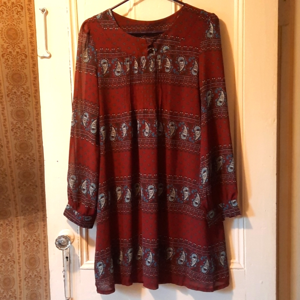 Paisley shift dress Tenki size 14(uk)